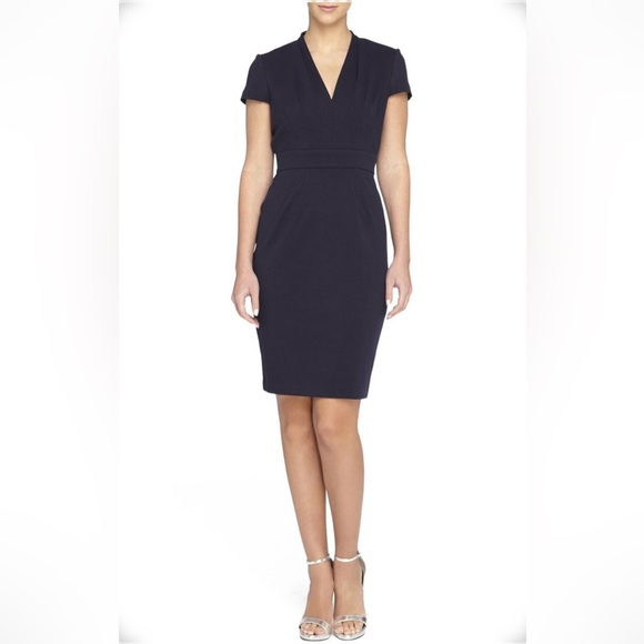 Catherine Malandrino Dresses & Skirts - Catherine Malandrino Dale Dress Navy Blue Soft Stretch Knit Size 4 Career *EUC